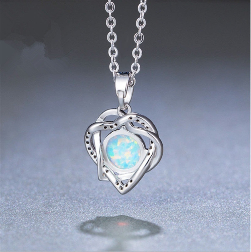 Heart-shaped Pendant Necklace For Women