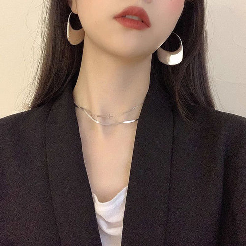 Minimalist Cool All-match Earrings Plated